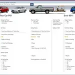 Compare Cars Side by Side Tool Interface