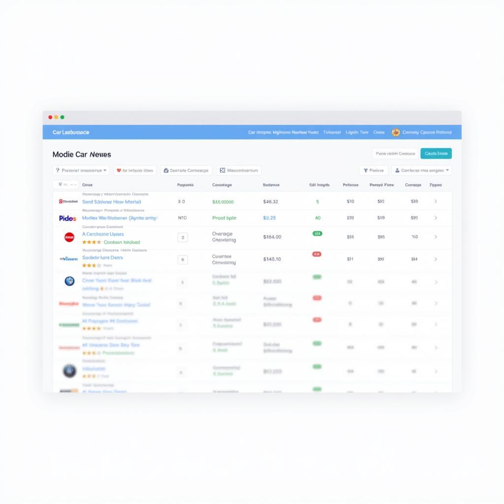 Comparing NY Car Insurance Tool Dashboard