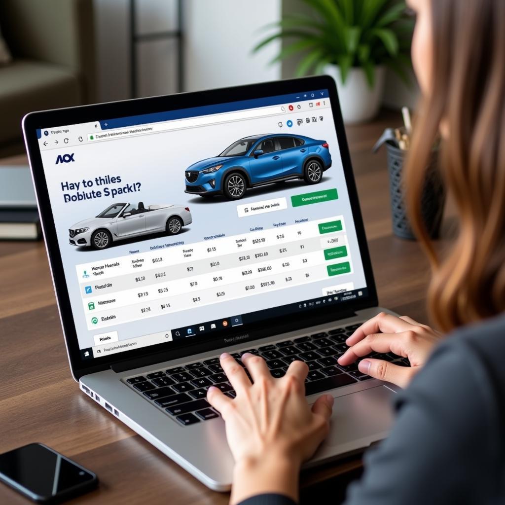 Comparing Car Prices Online