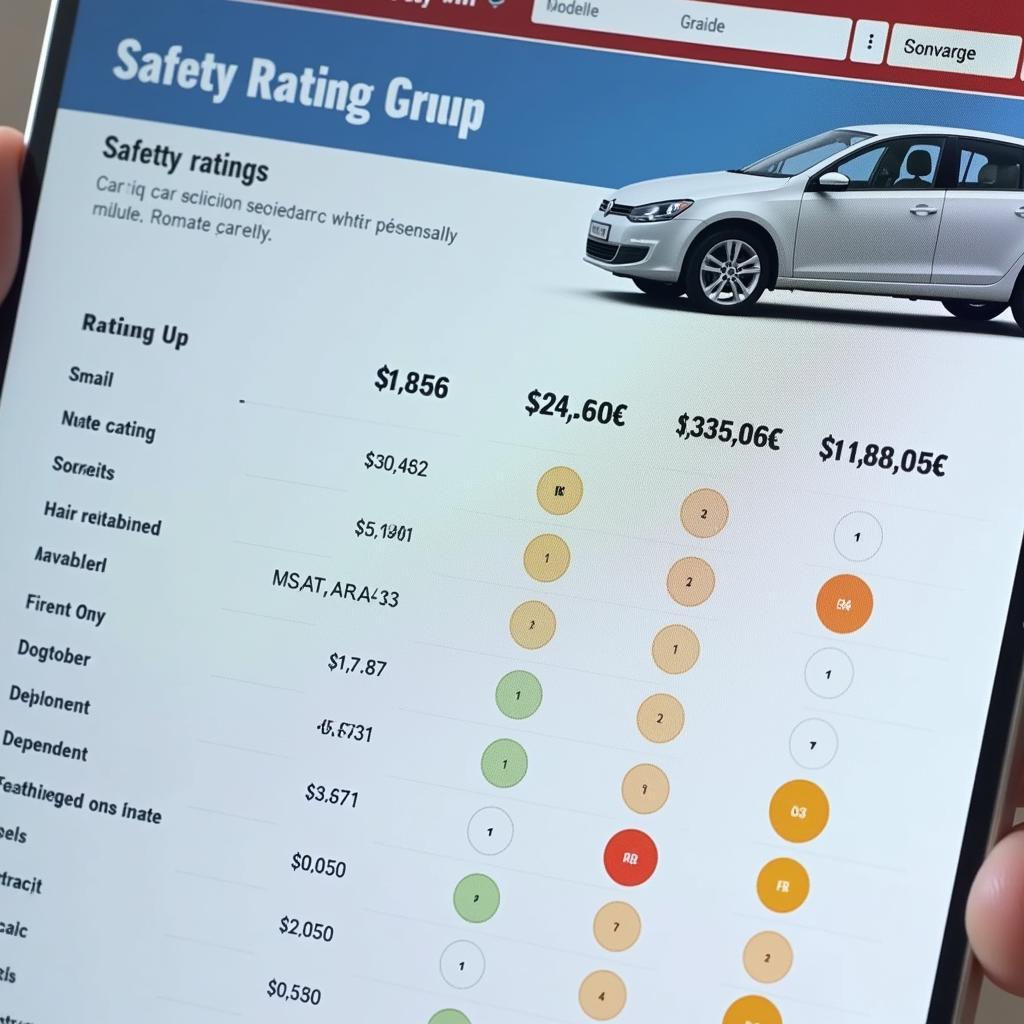 Comparing Car Safety Ratings