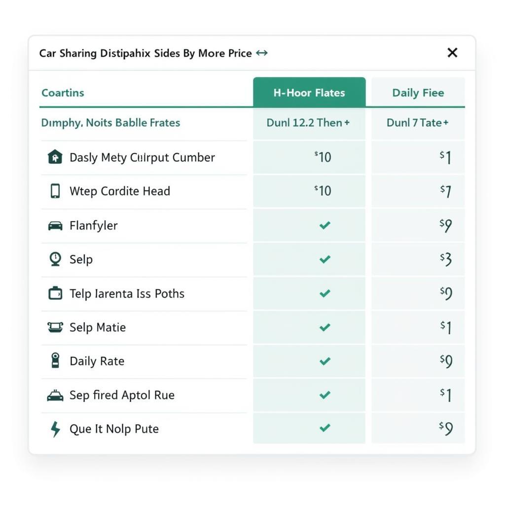 Comparing Car Sharing Prices