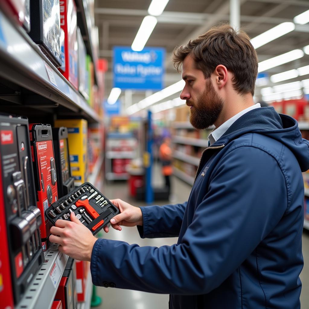 Comparing Car Tool Kits at Walmart