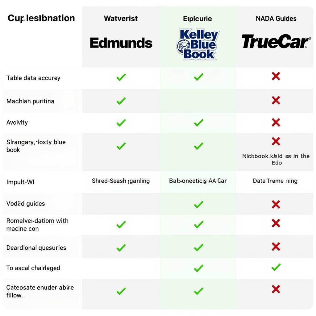 Comparing Car Valuation Tools