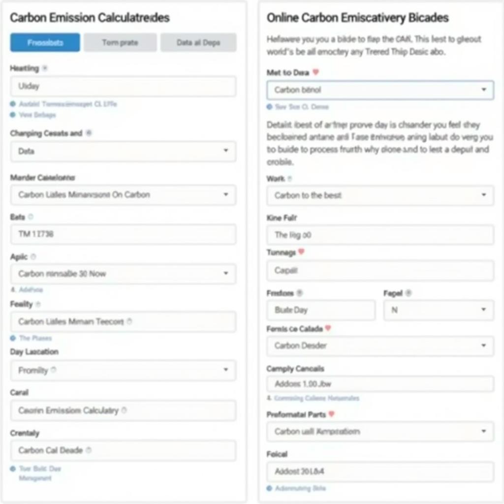 Comparing Different Car Emission Calculators