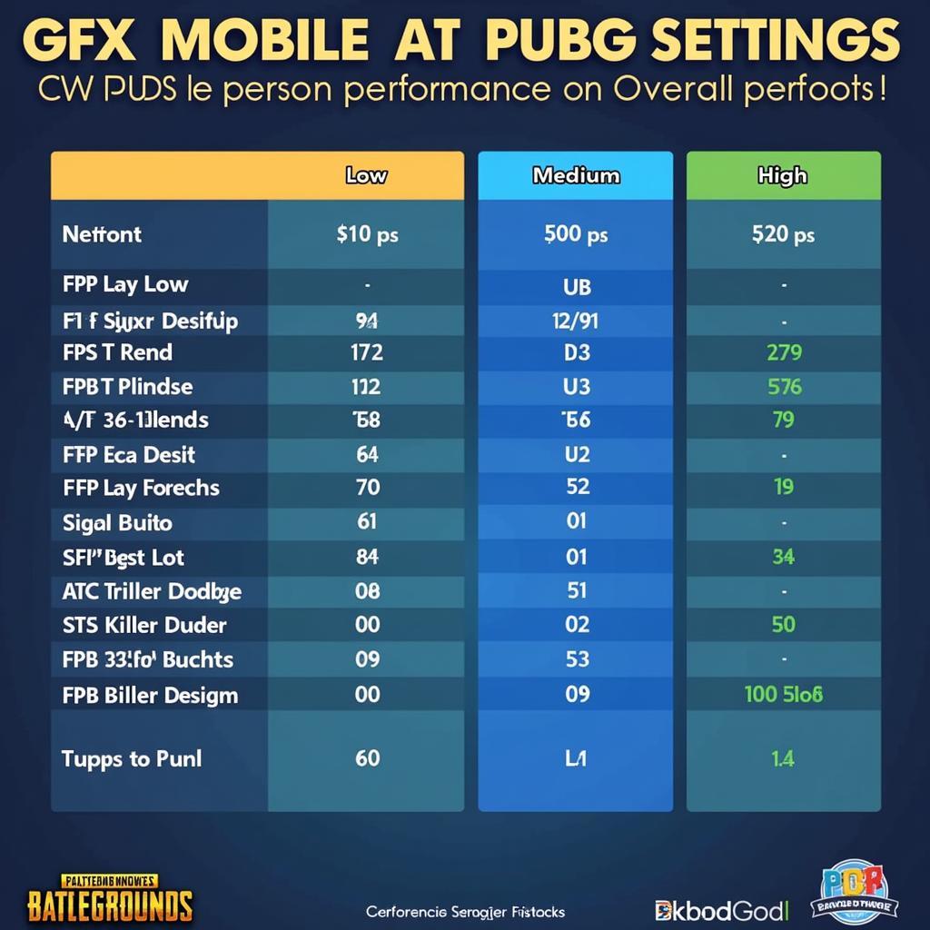 Comparing GFX Tool Settings Impact on PUBG Performance