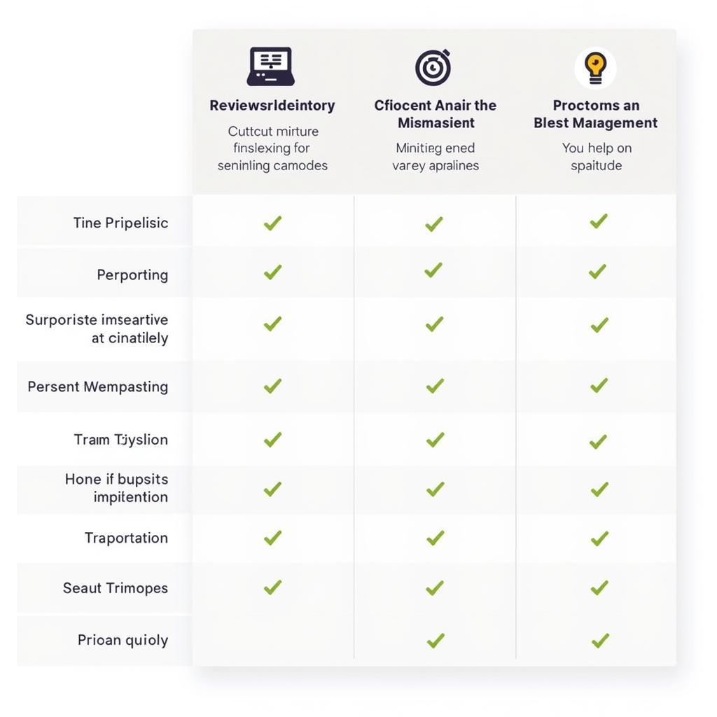 Comparison chart of different home care reputation management software options, highlighting key features and pricing.