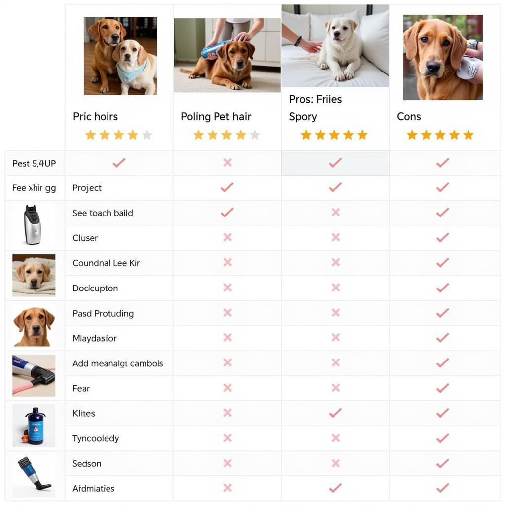 Comparison of Various Pet Hair Remover Tools