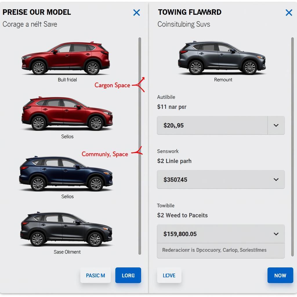 Comparing SUVs on Cars.com