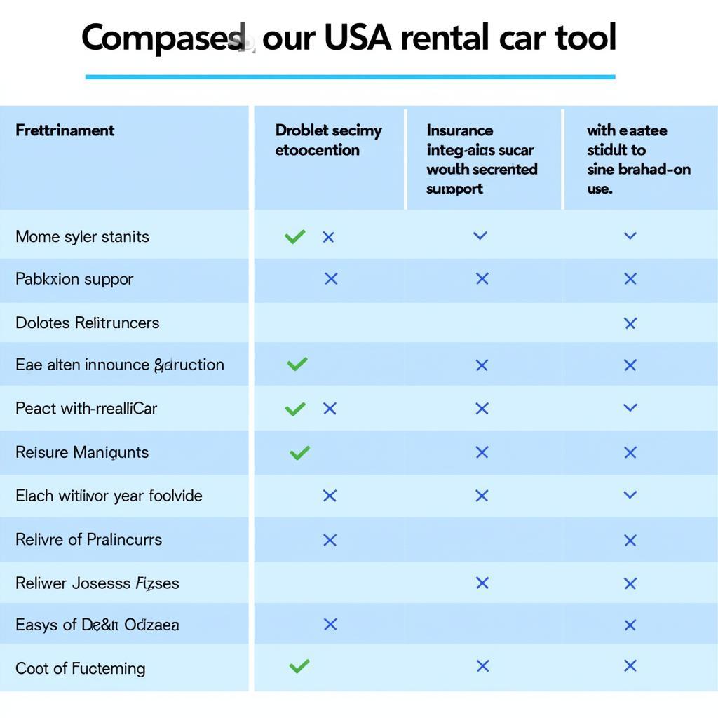 Comparing USAA Rental Car Tool with Competitors