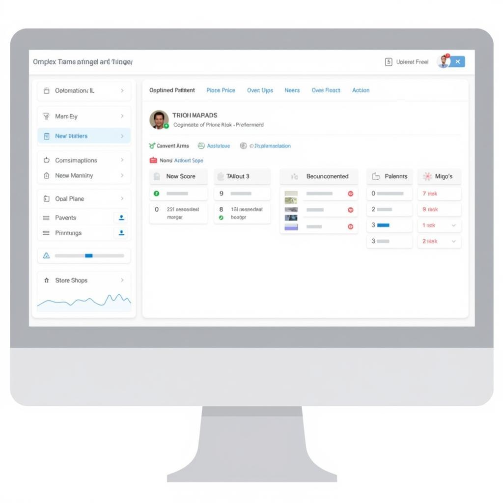 User-friendly interface of a complex care management triage tool