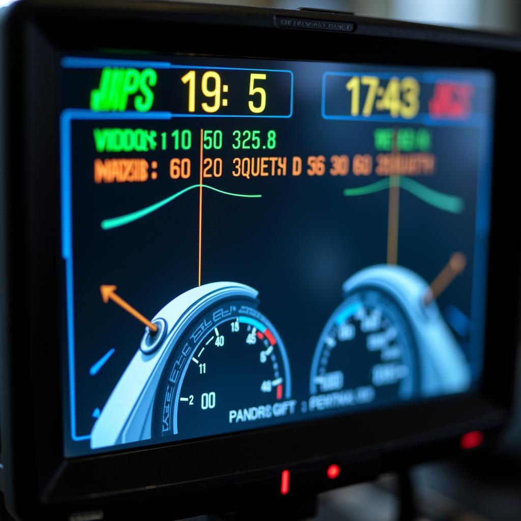 Computerized Wheel Alignment System Displaying Readings