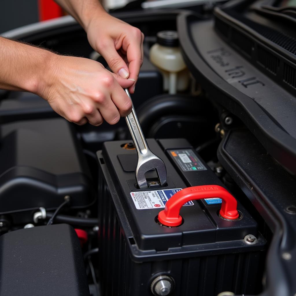 Connecting the Terminals of a New Car Battery