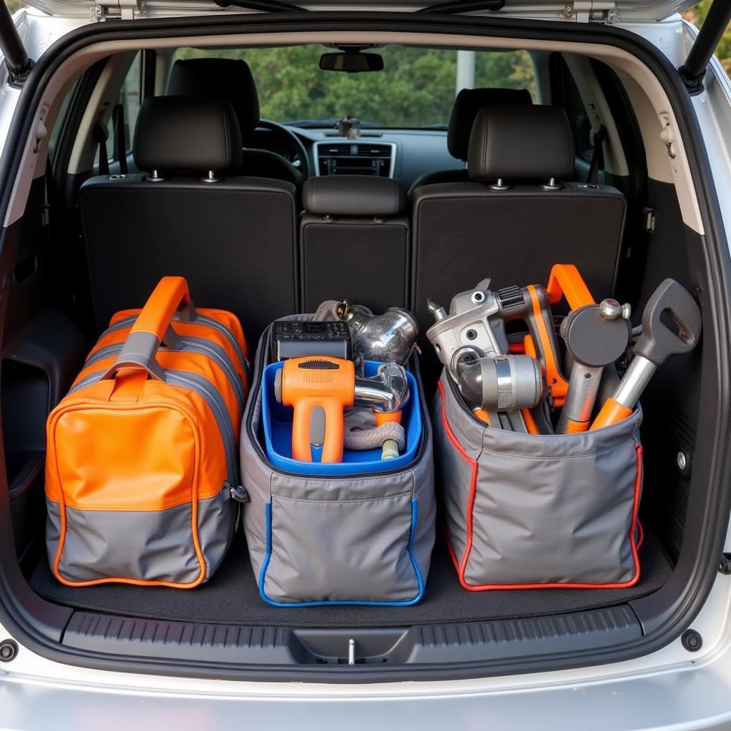 Packing Construction Tools in a Small Car Effectively