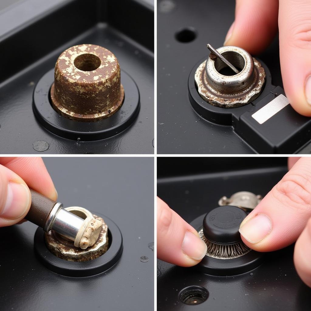 Cleaning Corroded Car Battery Terminals