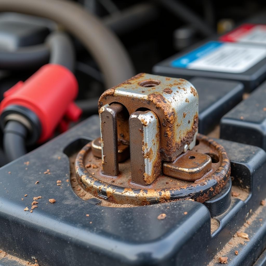 Corroded Car Battery Terminals