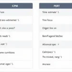 CPM vs. PERT Comparison Chart