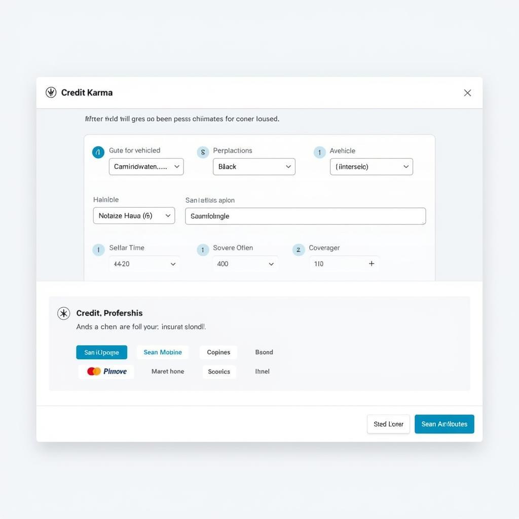 Credit Karma Car Insurance Tool Interface