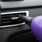 Crevice Tool Cleaning Car Vent