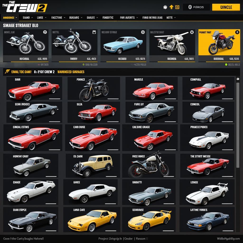 The Crew 2 Garage Overview