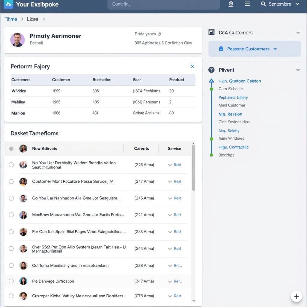 CRM Customer Profile Showing Interaction History and Purchase History