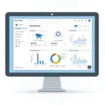 CRM System Dashboard Showing Customer Data