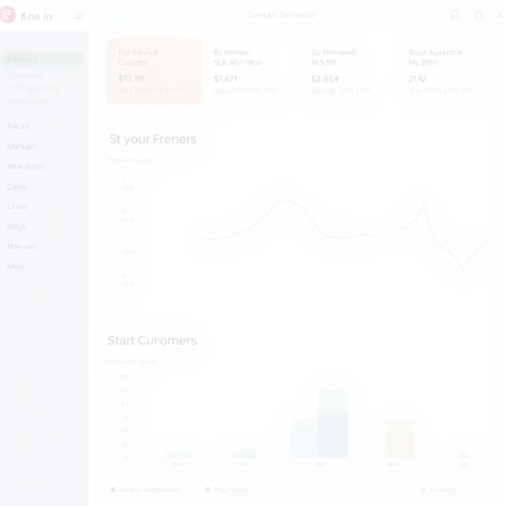 CRM System Dashboard Showing Customer Data and Interactions