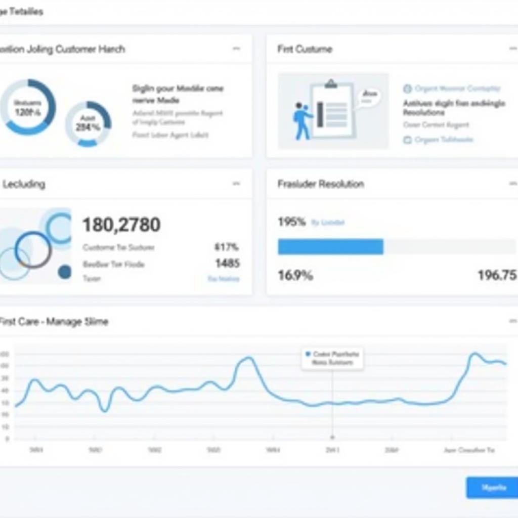 Customer Care Analytics Dashboard Showing Key Performance Indicators