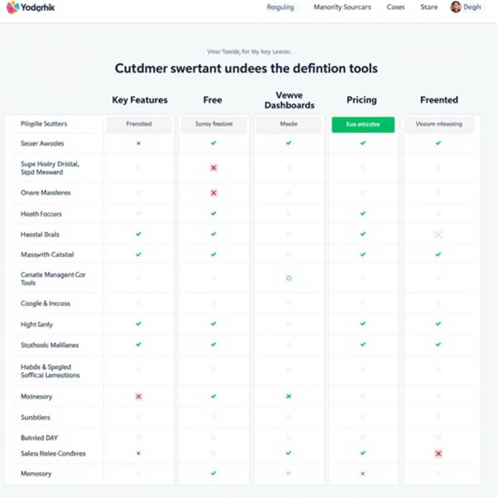 Customer Care Definition Tools Comparison Chart