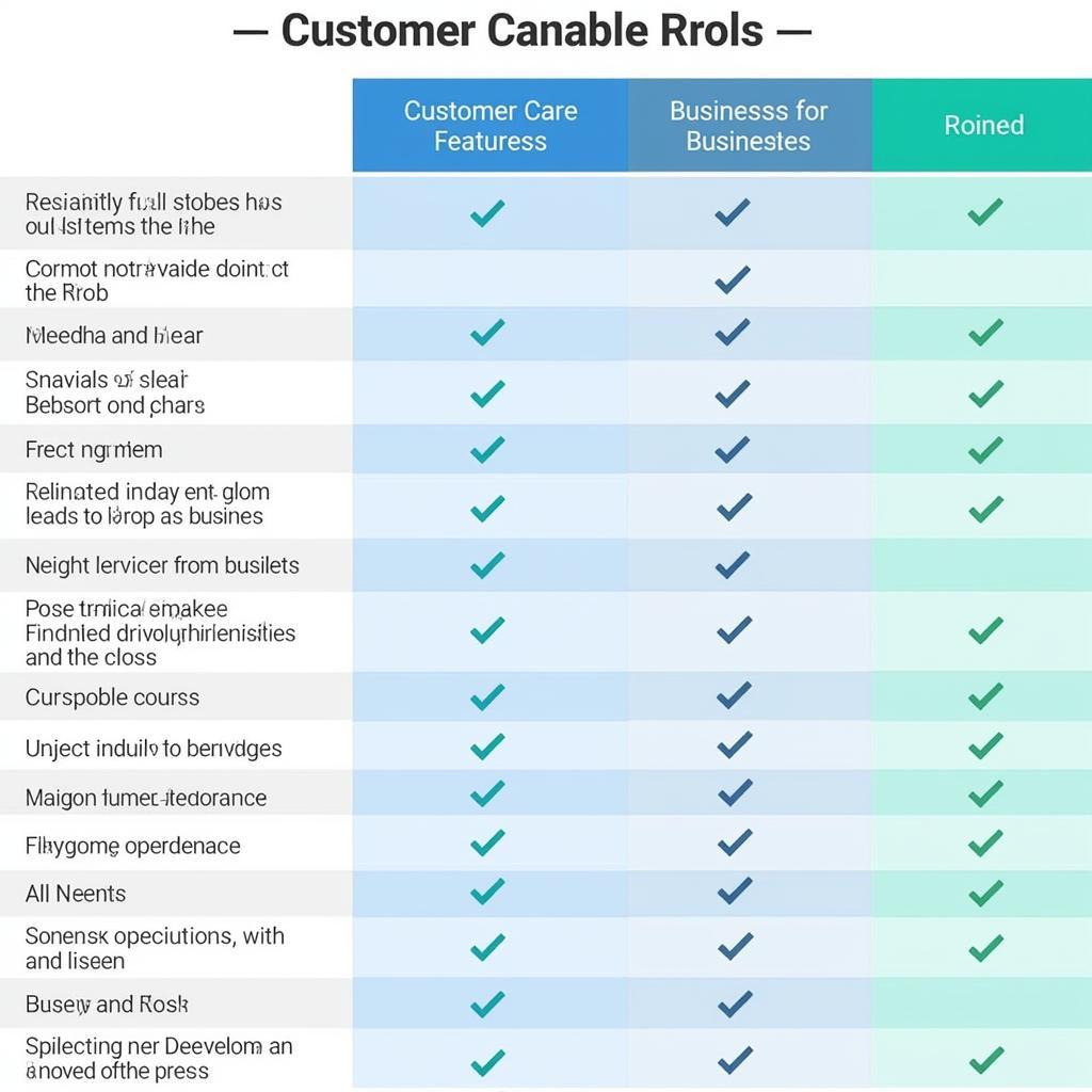 Comparison Chart of Different Customer Care Center Tools