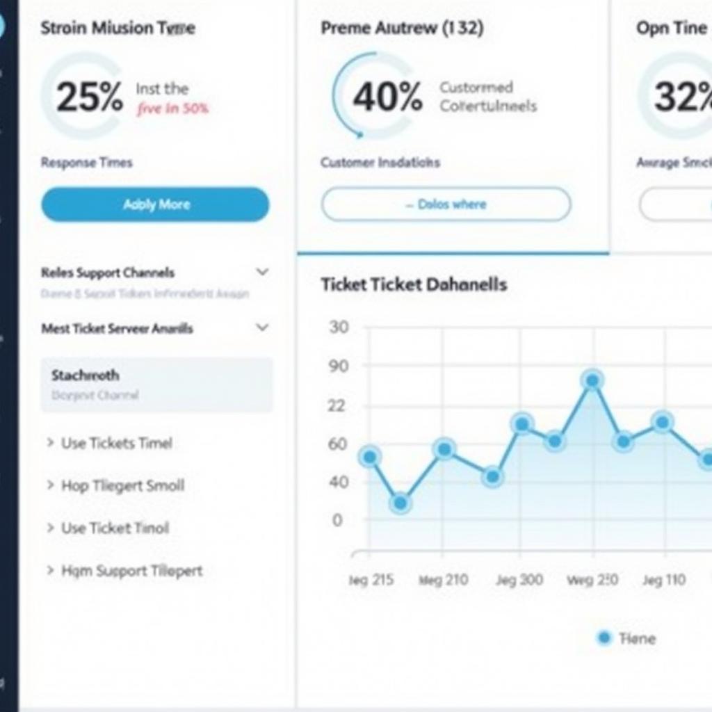 Customer Support Software Dashboard Example