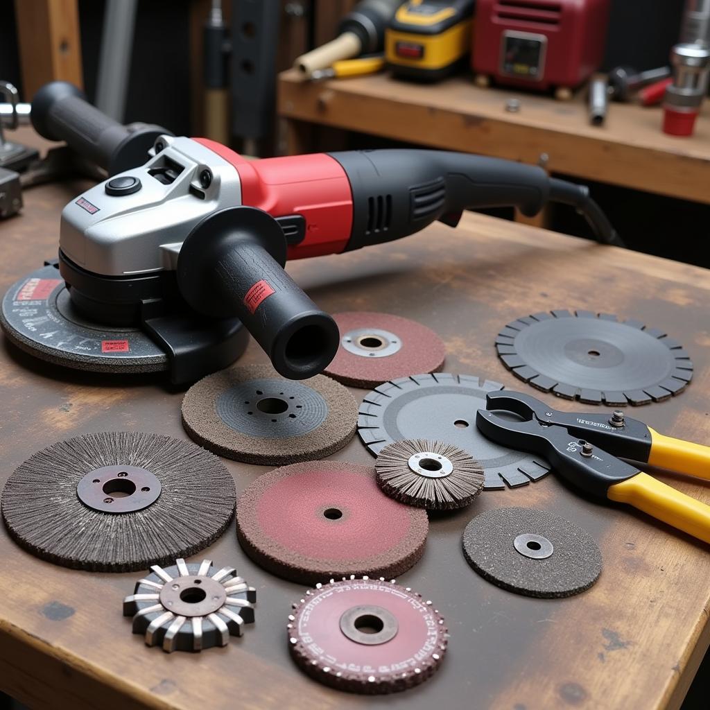 Cutting and Grinding Tool Set for Car Dismantling