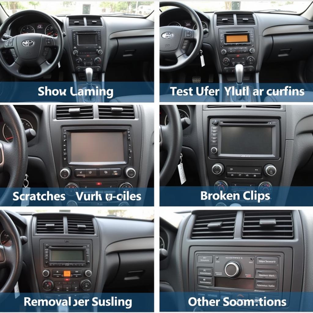 Damaged Car Dashboard from Improper Stereo Removal