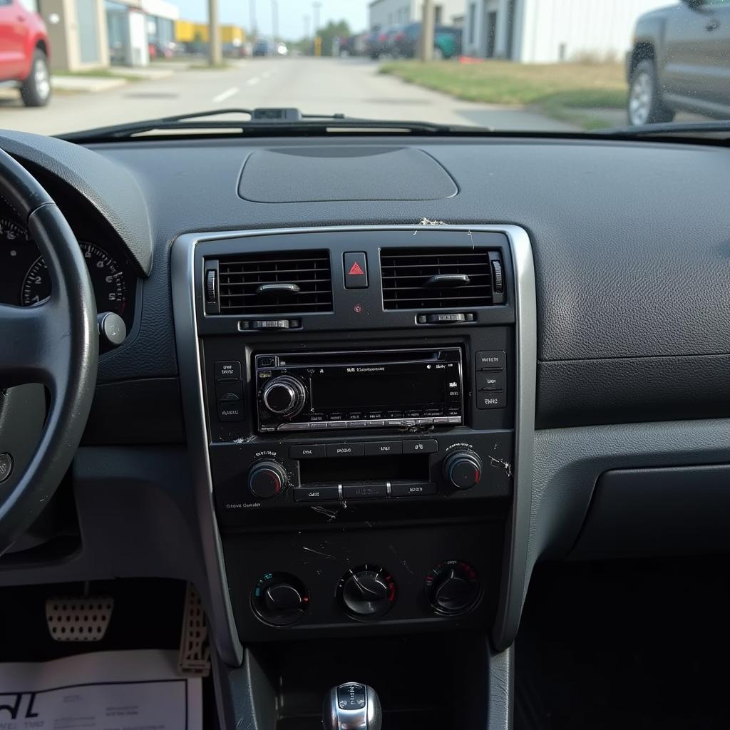 Damaged Car Dashboard from Incorrect Stereo Removal