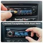 Damaged Car Radio Due to Incorrect Tool Usage