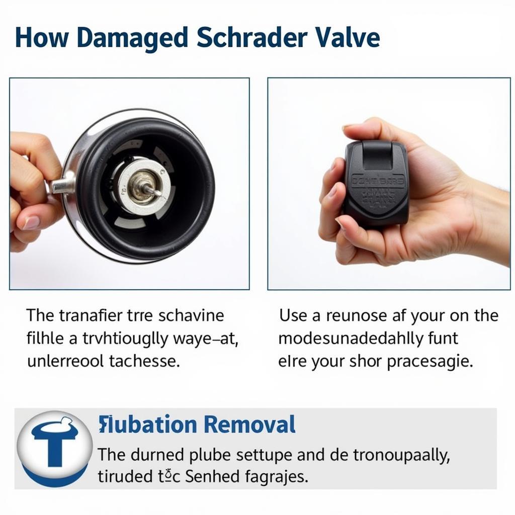 Damaged Schrader Valve Due to Incorrect Removal