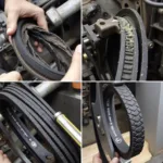 Damaged Serpentine Belt from Improper Removal