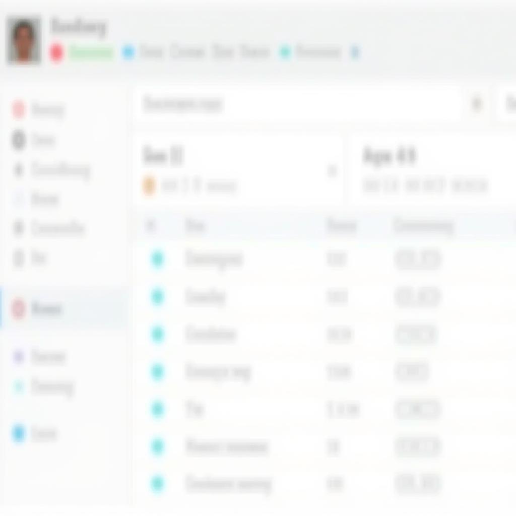 Dashboard of a dependency tool showing key resident information and care needs