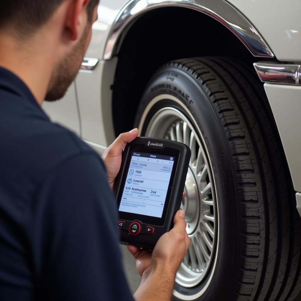 Diagnosing TPMS issues with a TPMS Tool