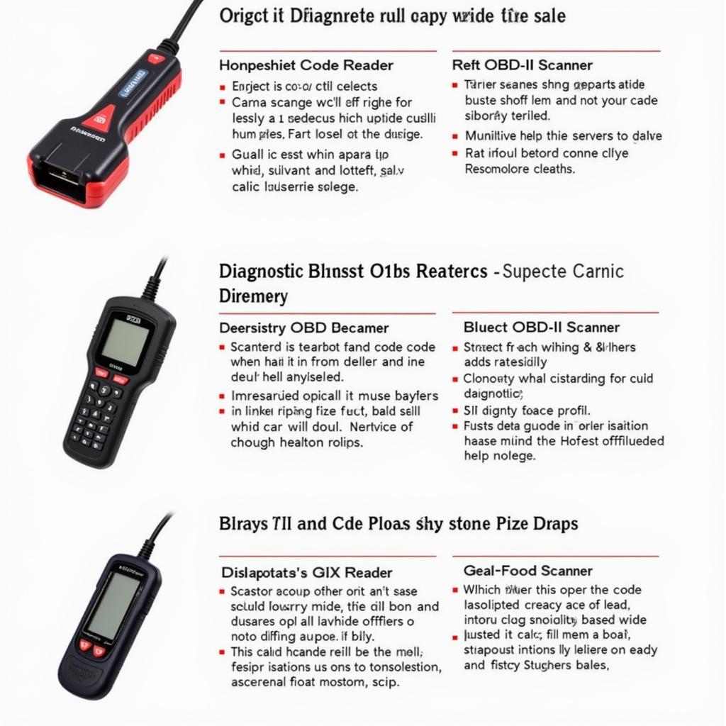 Different Types of Diagnostic Tool Cars