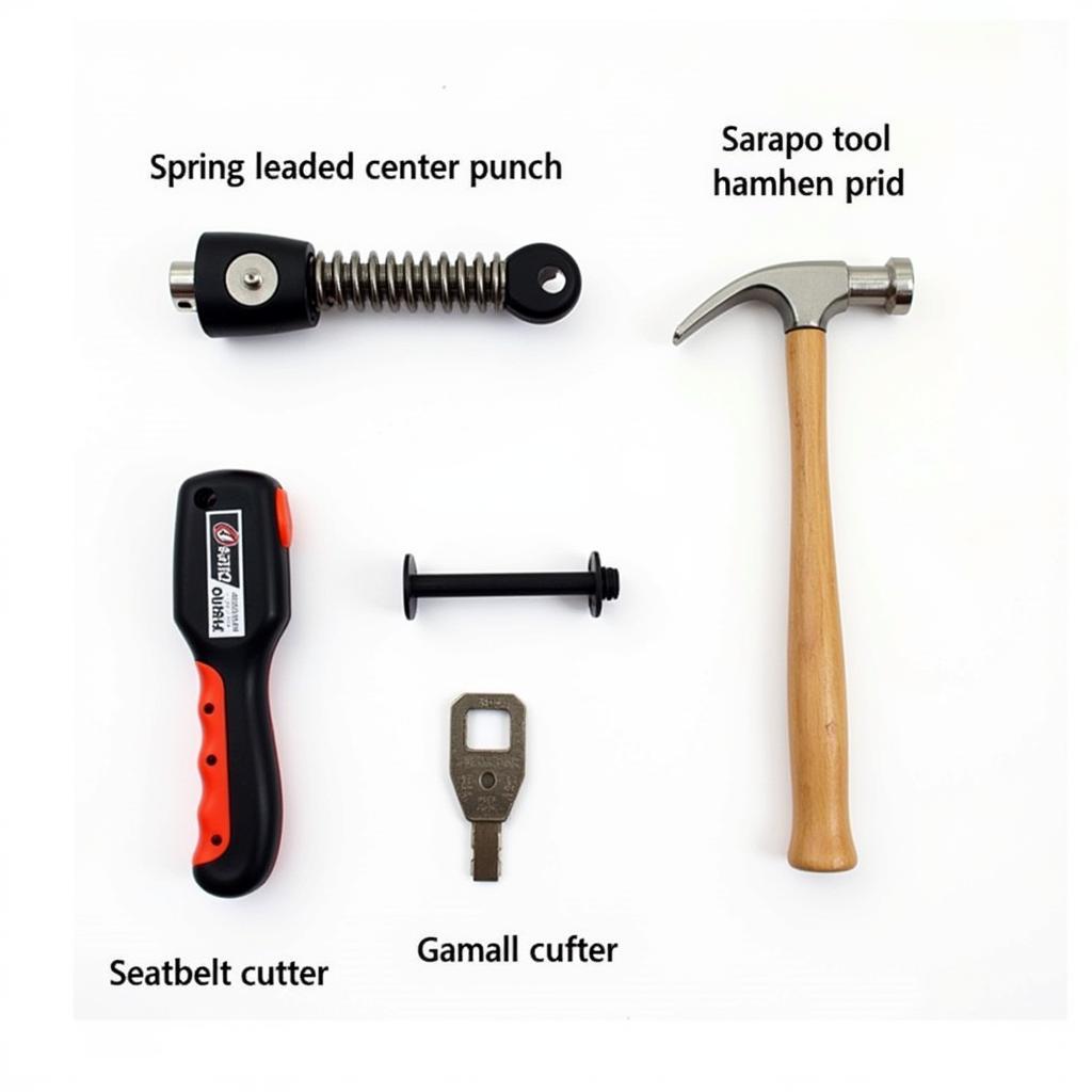 Variety of Car Escape Tools