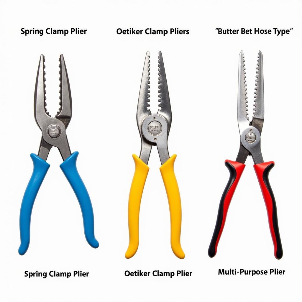 Different Car Hose Clip Removal Pliers for Various Clamp Types