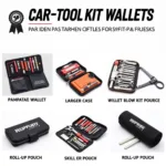 Different Car Key Tool Kit Wallet Types