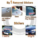 Different Car Surfaces and Sticker Types