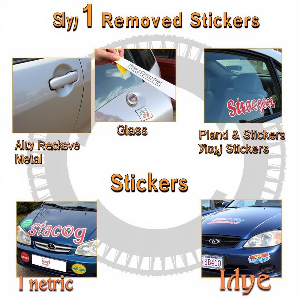 Different Car Surfaces and Sticker Types