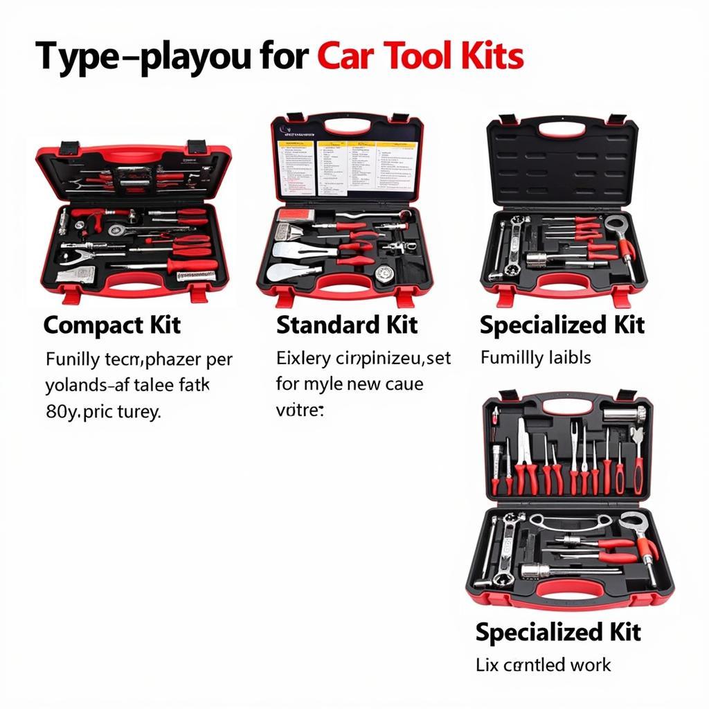 Various Types of Car Tool Kits for Different Needs