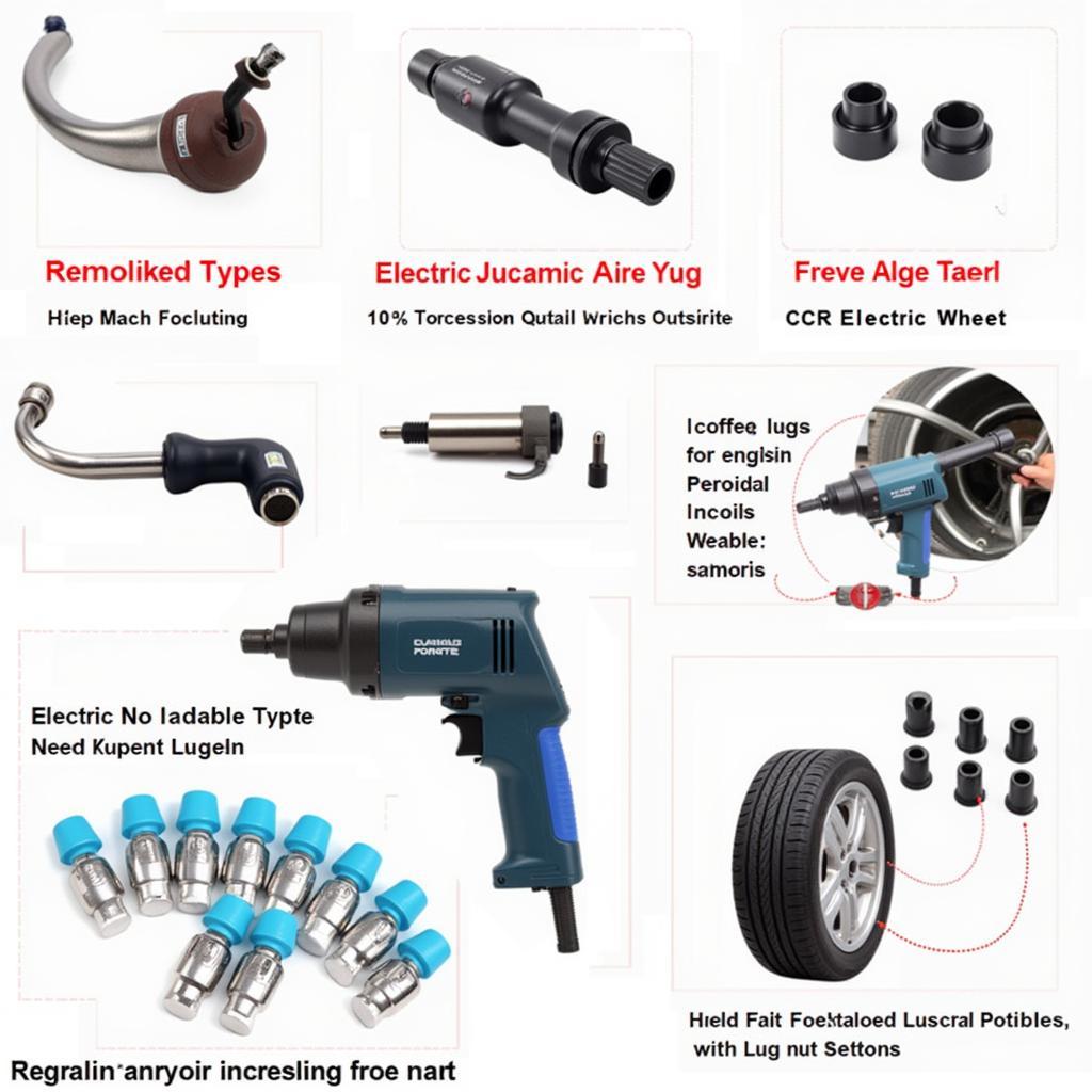 Various Car Wheel Removal Tools