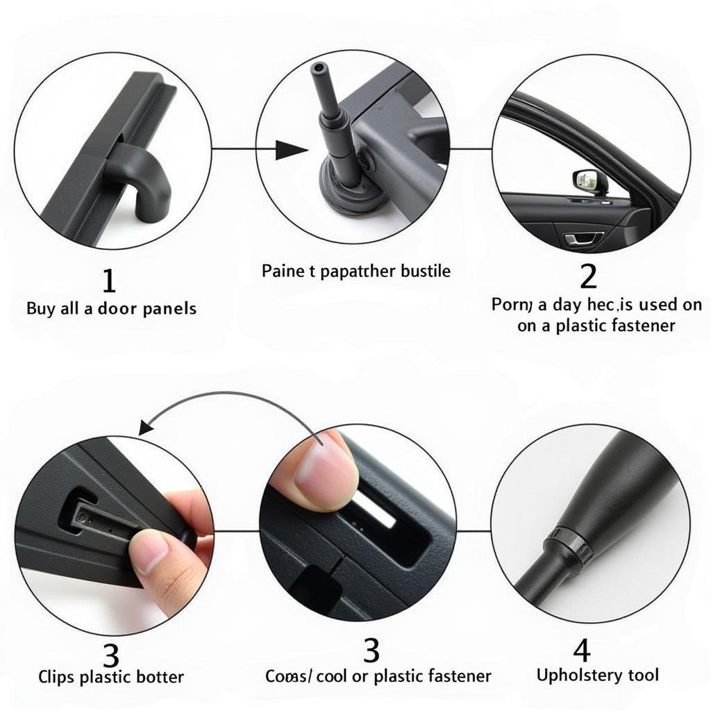 Different Plastic Pry Tools for Car Repair