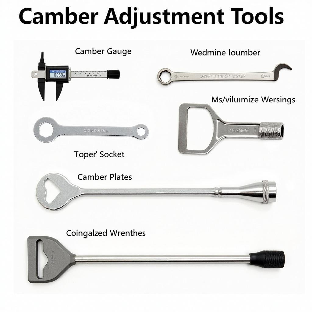 Various Camber Adjustment Tools