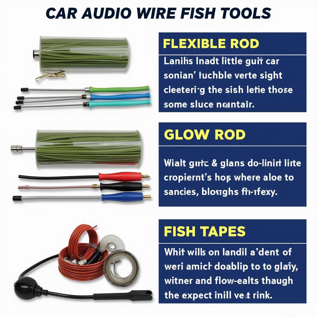 Different Types of Car Audio Wire Fish Tools