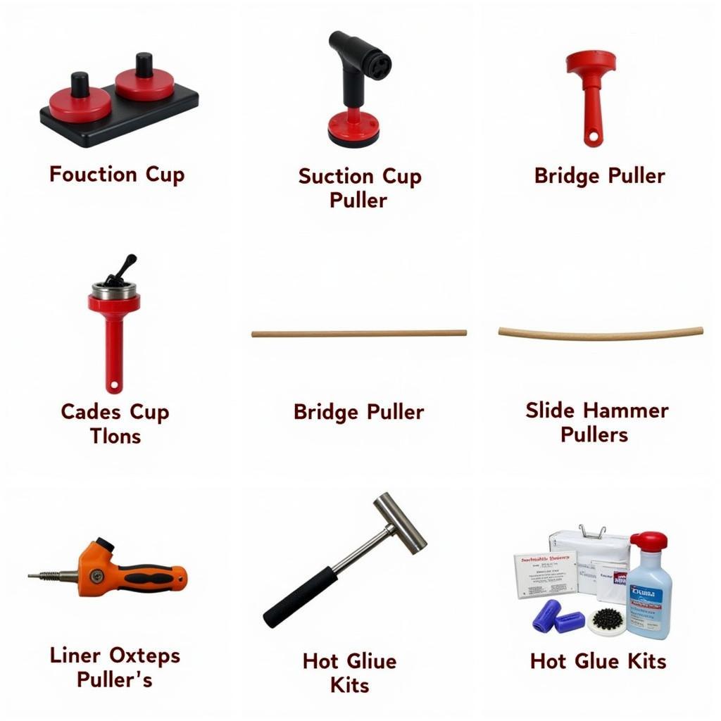 Different Types of Car Dent Suction Tools